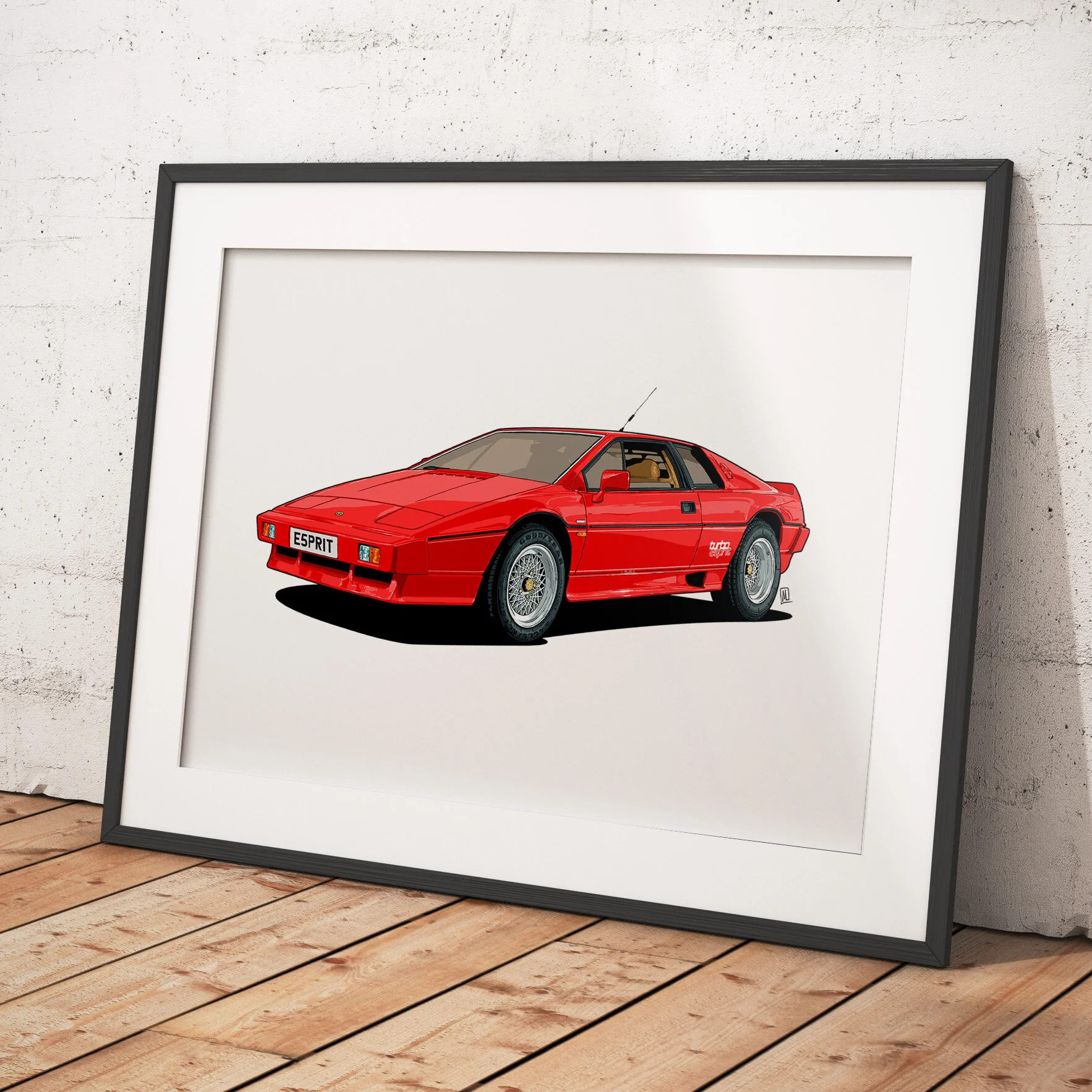 Toyota Supra open edition sports car artwork print - Different